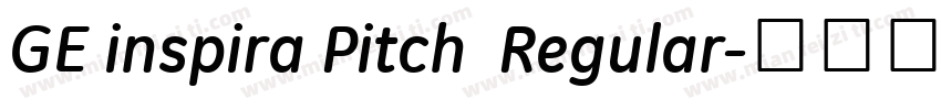 GE inspira Pitch  Regular字体转换